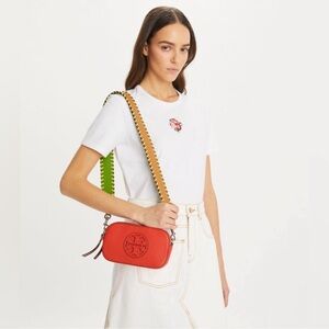 Tory Burch Women's Miller Mini Crossbody Bag- Poppy Red